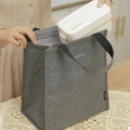 Insulated Lunch Bag Thermal Food Tote Bento Pouch for Work and School - Navy - view 4