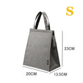 Insulated Lunch Bag Thermal Food Tote Bento Pouch for Work and School - Navy - view 5