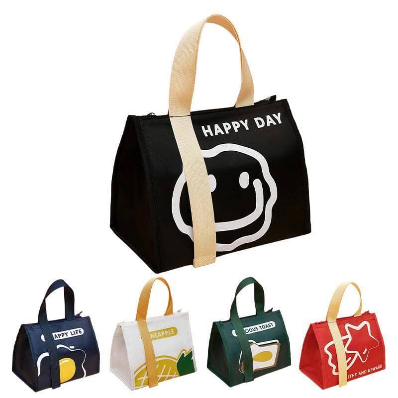 Insulated Lunch Bag Tote, 25 x 16 x 21 cm - Navy - view 3