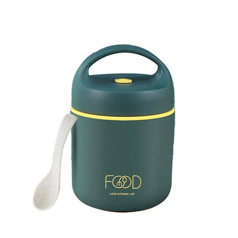 Insulated Lunch Box 460 ml Stainless Steel - Green