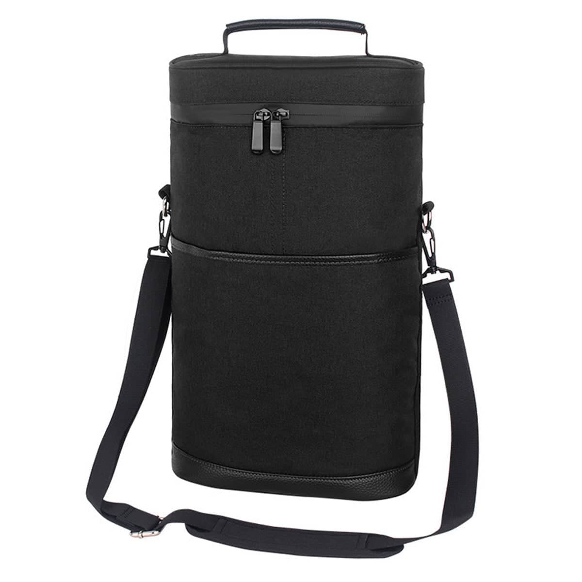 Insulated Portable Wine Bag for Two 750 ml Bottles, Picnic Bag - view 2