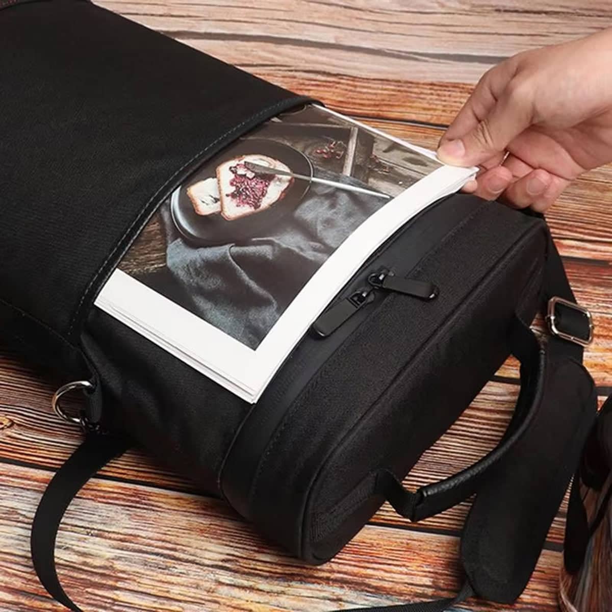 Insulated Portable Wine Bag for Two 750 ml Bottles, Picnic Bag - view 5