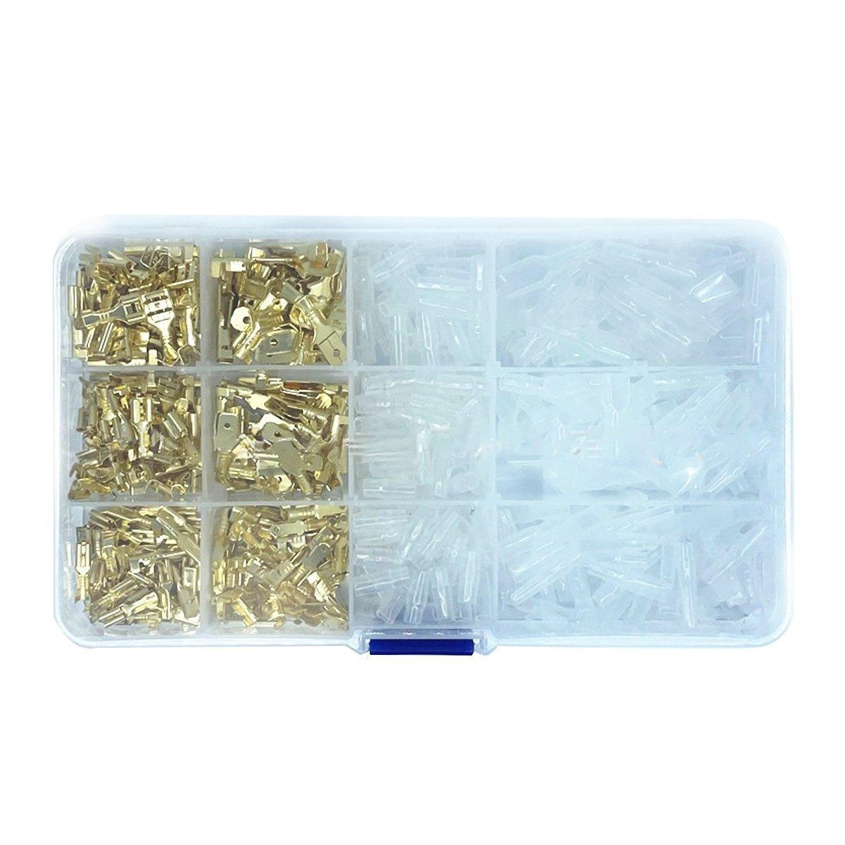 Insulated Spade Crimp Terminal Kit - 480 Pieces with Storage Box - view 5