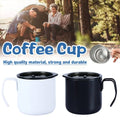 Insulated Stainless Steel Coffee Mug with Lid, 320 ml - Black - view 2
