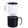 Insulated Stainless Steel Coffee Mug with Lid, 320 ml - White - view 4