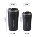 Insulated Stainless Steel Travel Coffee Mug, 380 ml - Pink - view 4