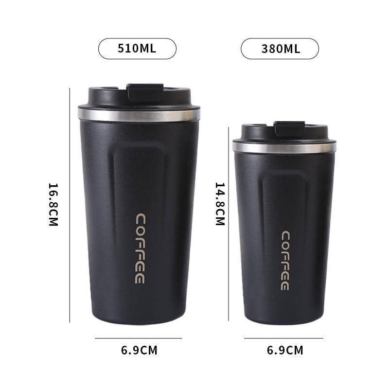 Insulated Stainless Steel Travel Coffee Mug, 380 ml - Pink - view 4