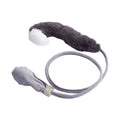 Interactive Cat Toy with Catnip and Bell - Grey Cat Tail with White Tip