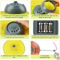 Interactive Cat Toy with Rotating Wand and Nylon Cover, 4 Speed Modes - view 5