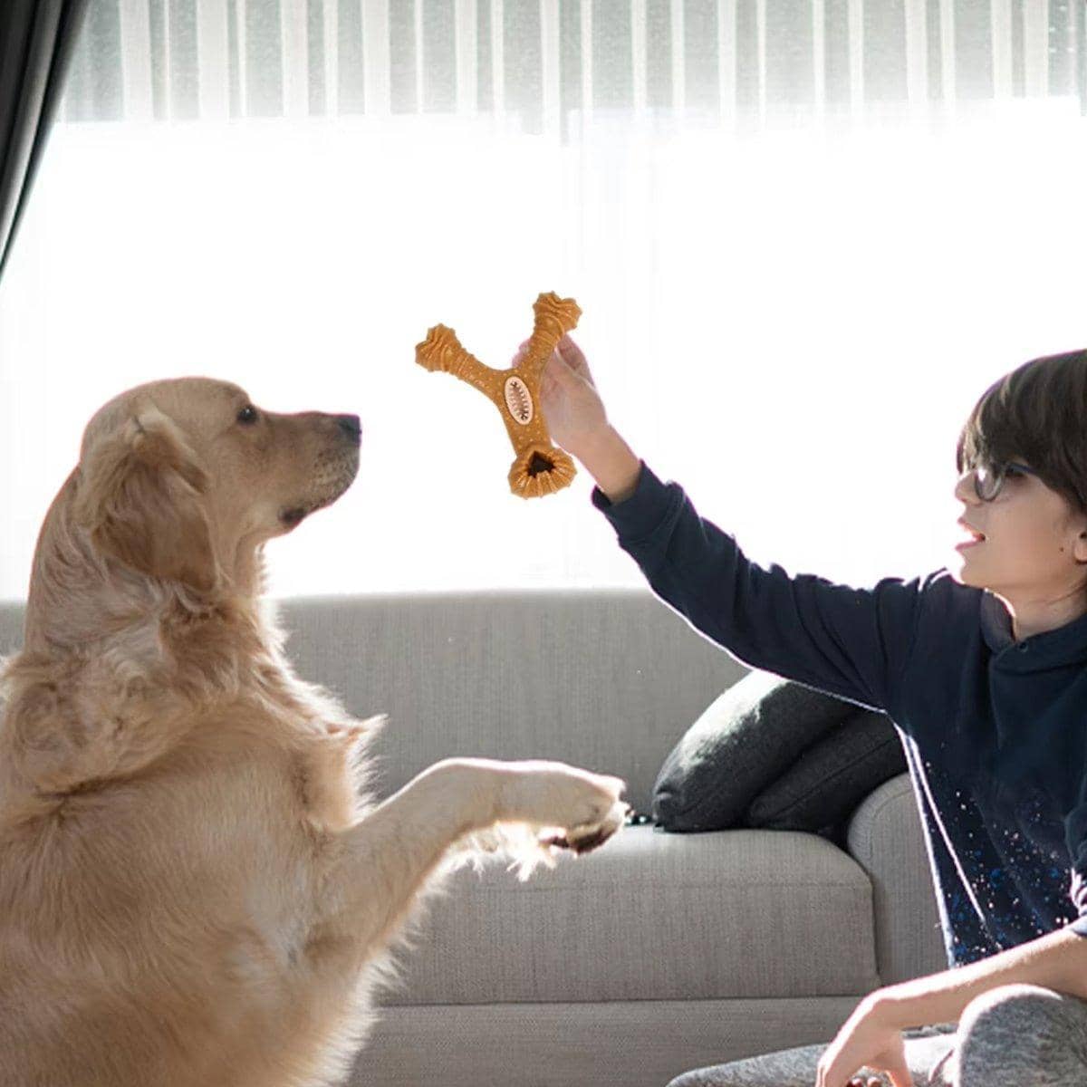 Interactive Dog Chew Toy with Treat Dispensing - 8-Shaped, 8 x 15 cm - view 5
