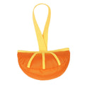 Interactive Dog Toy with Teeth Cleaning Belt and Handle Strap, Orange - view 2