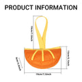 Interactive Dog Toy with Teeth Cleaning Belt and Handle Strap, Orange - view 3