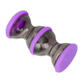 Interactive Dog Treat Dispenser Toy Dumbbell Roller - Purple, Large (14 x 6.7 cm)