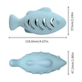 Interactive Fish Cat Toy with Snack Dispenser, Silicone - Beige - view 4