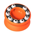 Interactive Slow Feeder Puzzle Bowl for Cats and Small Dogs with Non Slip Base - Orange