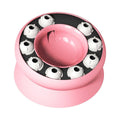 Interactive Slow Feeder Puzzle Bowl for Cats and Small Dogs with Non Slip Base - Pink