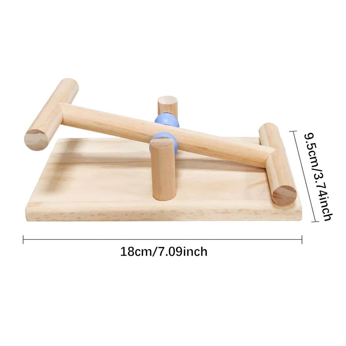 Interactive Wooden Bird Seesaw Toy for Small and Medium Birds - view 3