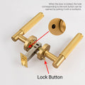 Interior Door Lock Handle Set with Privacy Lock for Bedroom and Bathroom - Black - view 5