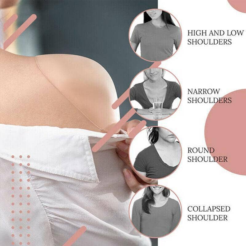 Invisible Anti-Slip Shoulder Pads, Set of 2 - Beige, Silicone - view 5