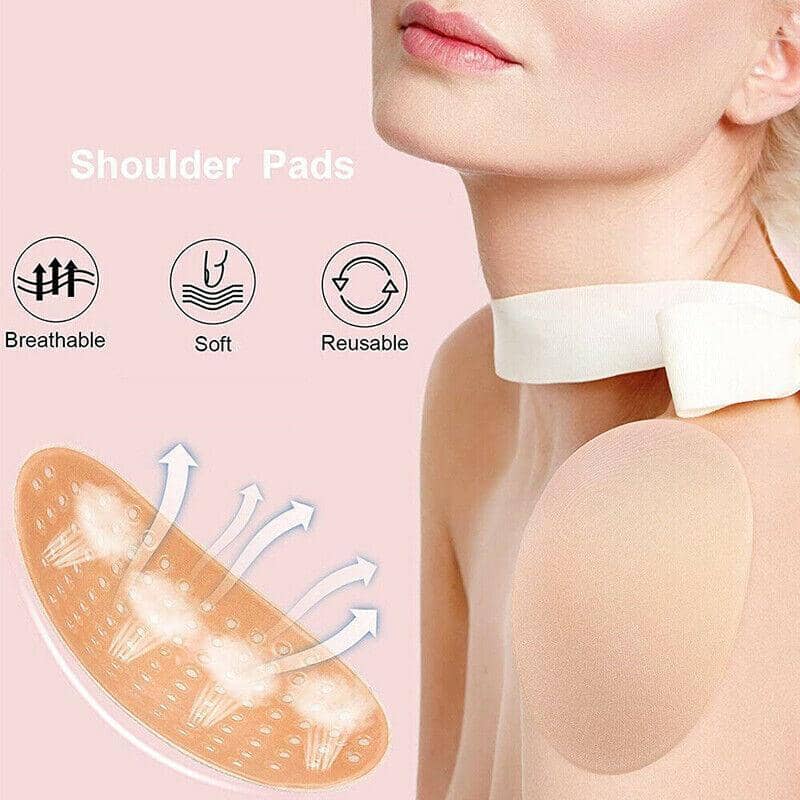 Invisible Anti-Slip Shoulder Pads, Set of 2 - Beige, Sponge - view 4