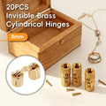 Invisible Brass Cylindrical Concealed Cabinet Hinge, Pack of 20, 8 mm