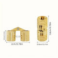 Invisible Brass Cylindrical Concealed Cabinet Hinge, Pack of 20, 8 mm - view 3