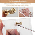 Invisible Brass Cylindrical Concealed Cabinet Hinge, Pack of 20, 8 mm - view 4