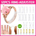 Invisible Ring Size Adjuster Set for Loose Rings - 12 Piece, Clear