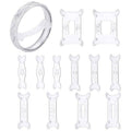 Invisible Ring Size Adjuster Set for Loose Rings - 12 Piece, Clear - view 2