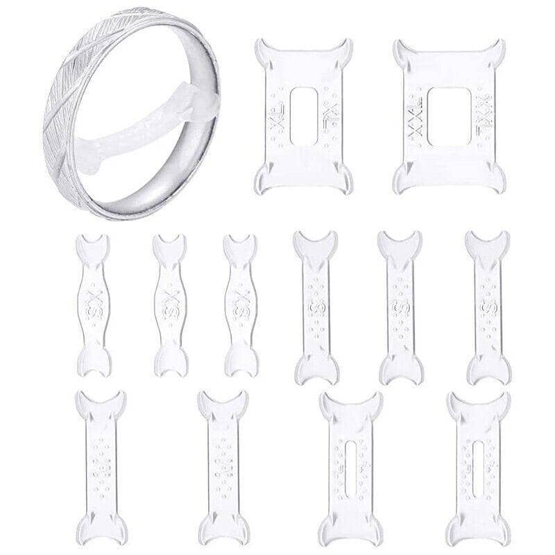 Invisible Ring Size Adjuster Set for Loose Rings - 12 Piece, Clear - view 2