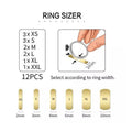 Invisible Ring Size Adjuster Set for Loose Rings - 12 Piece, Clear - view 3