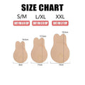Invisible Silicone Push-Up Bra, Self-Adhesive - Black, 9.5 cm Wide (Cup A-B) - view 3