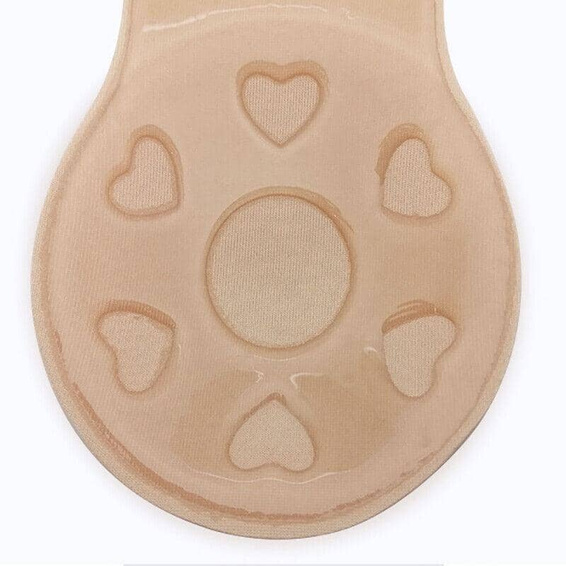Invisible Silicone Rabbit Bra, Self-Adhesive Lift-Up - Beige, 13 x 18 cm (Cup E-F) - view 3