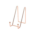 Iron Display Stand for Plates, Frames and Books, Large 8.5 x 13 x 15 cm - Rose Gold