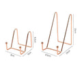 Iron Display Stand for Plates, Frames and Books, Small 8 x 9 x 8.2 cm - Gold - view 5