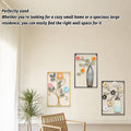 Iron Floral Wall Art Painting 40 x 60 cm - Style 3, Black Frame, Cream Vase with Gold, White and Black Flowers - view 5