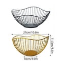Iron Fruit Basket, Large (27 cm Diameter, 11.5 cm Height) - Gold - view 4