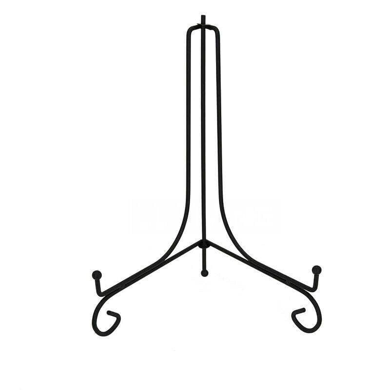 Iron Plate Stand, Black Folding Display Easel - 10 Inch (25.4 cm)