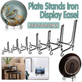 Iron Plate Stand, Black Folding Display Easel - 7 Inch (17.78 cm) - view 2