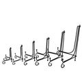 Iron Plate Stand, Black Folding Display Easel - 7 Inch (17.78 cm) - view 3