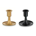 Iron Taper Candle Holders, Retro Style - Gold, Pack of 4 - view 3