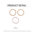 Irregular Three-Piece Ring Set in Gold and White, Minimalist Alloy - view 3