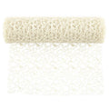 Jacquard Mesh Wrapping Paper Roll for Flowers and Gifts - Beige