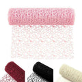 Jacquard Mesh Wrapping Paper Roll for Flowers and Gifts - Red - view 3