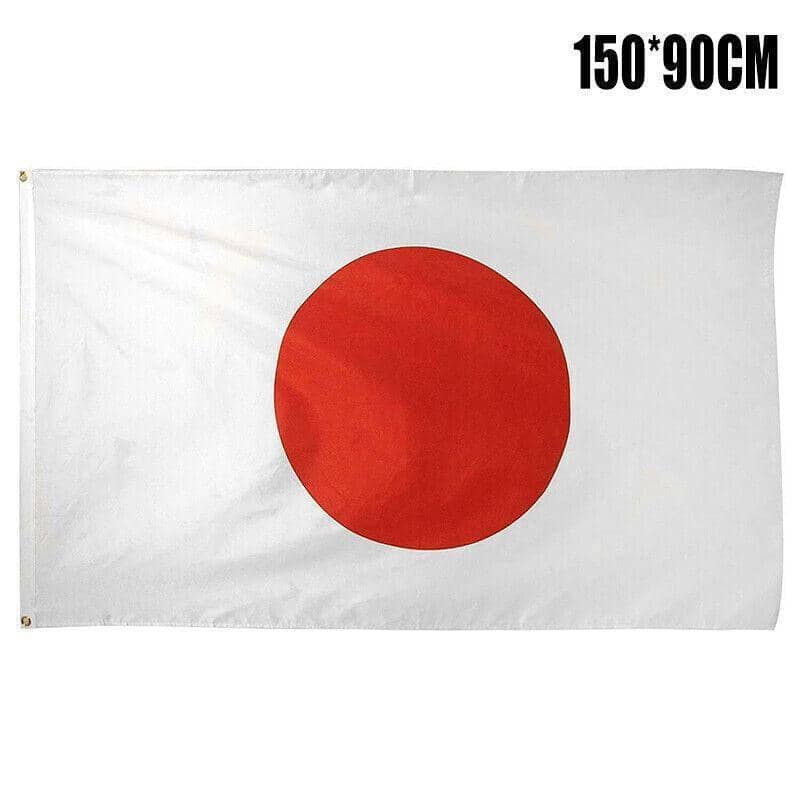 Japanese Flag, Heavy Duty Outdoor Use, 90 x 150 cm (3 ft x 5 ft)