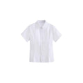 Japanese JK Uniform Short Sleeve Shirt - White, Size S (Chest 90 cm)