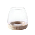 Japanese Style Glass Vase Fish Tank - Size M (Height 12.5 cm, Top Width 9 cm)