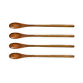 Japanese Wooden Long Handle Stirring Spoons 20 cm, Pack of 4 - view 2