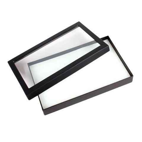 Jewellery Display Box with Clear Lid for Rings and Earrings, 30 x 18 cm - view 2