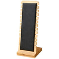 Jewellery Display Stand in Bamboo with Plush Surface - Black